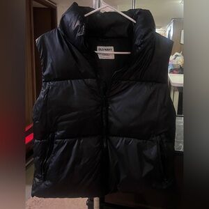 Old Navy Black Quilted Vest